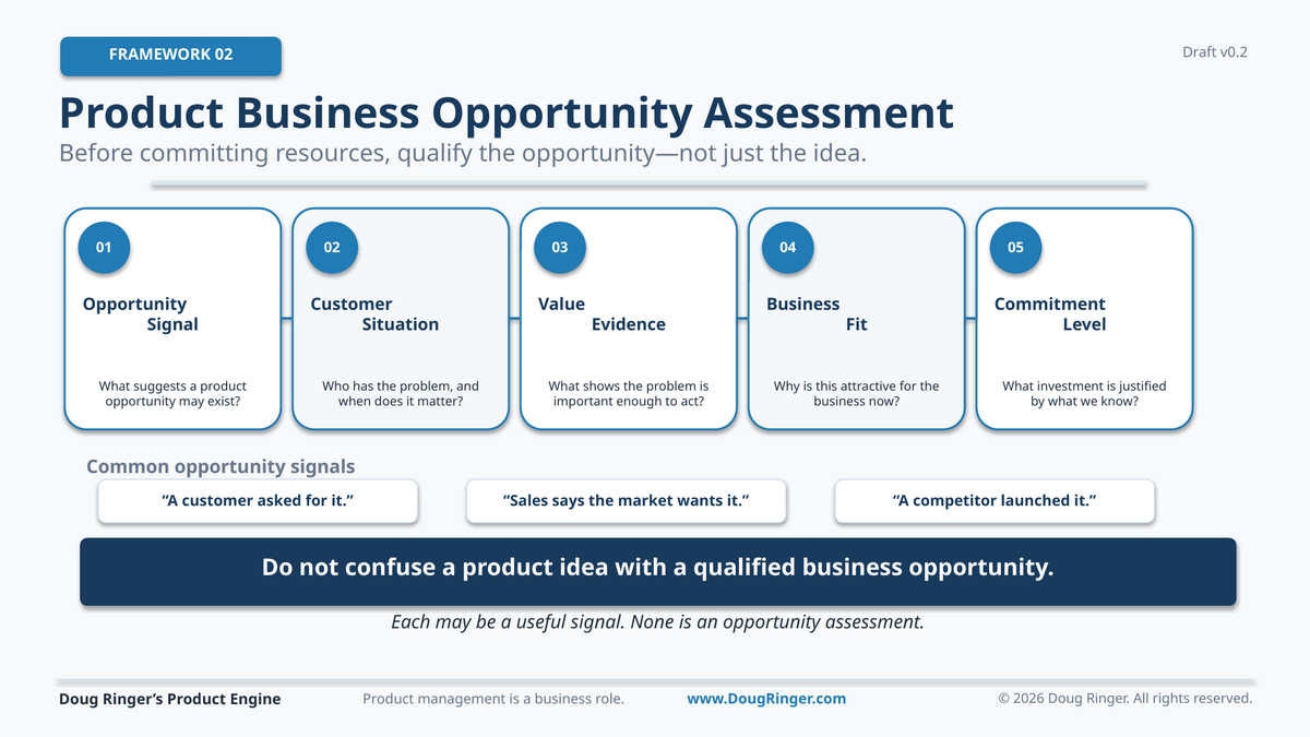 Product Business Opportunity Assessment